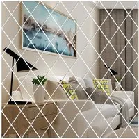 Zaewry 3D-Wandtattoo Wandspiegel Spiegelfliesen Selbstklebend DIY Acryl wanddeko Mirror (17 St), für Zuhause Wohnzimmer Schlafzimmer Dekor