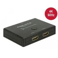 HDMI-Switch 2 - 1 bidirektional 4K 60Hz, HDMI Switch schwarz