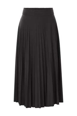 Rich & Royal - Plissee Skirt Recycled chocolate torte - Gr. - 38