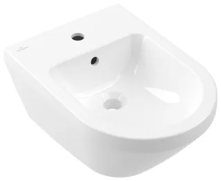 Villeroy & Boch Bidet Architectura 530x370x270mm Rund wandhängend Weiss Alpin 74870001