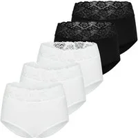 Nina Von C. Taillenslip 5er Pack Slipboutique (Spar-Set, 5-St) Taillen Slip - Blickdicht - Mit transparentem Spitzenbund
