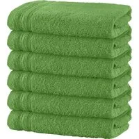 Erwin Müller Handtuch Handtuch "Heidelberg" 6er-Pack, Frottier, Walk-Frottier Uni
