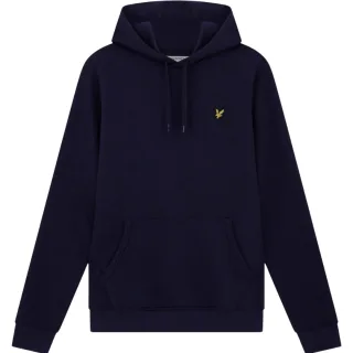 Dunkelblauer Kapuzenpullover mit Lyle & Scott-Logo
