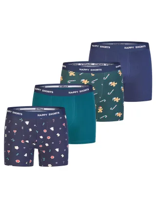 Happy Shorts Herren Boxer ChristmasBoxershorts, Unterhose, Boxerbriefs