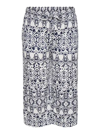 ONLY CARMAKOMA - CARABIGAIL CULOTTE PANTS JRS Navy Blazer