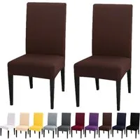 BTTO Stuhlhusse Stuhlhusse Universal Stretch Stuhlbezug Stuhlüberzug,Einfarbig, Elastische Stretch Husse