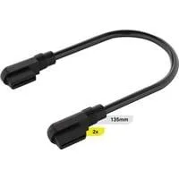 iCUE LINK Slim-Kabel, 135mm, 90° abgewinkelt schwarz, 2 Stück