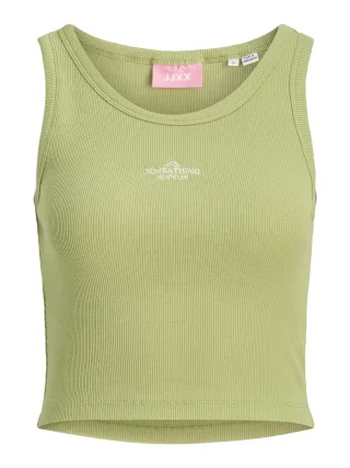 JJXX - JXFALLON STR SL EMB RIB TOP JRS Fern - Gr. - S