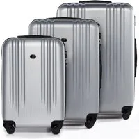 FERGÉ Kofferset Hartschale 3 teilig Koffer Set Marseille, 4 Rollen, (3er Kofferset stabil und leicht mit Zahlenschloß, 3 tlg., Hartschalen-Trolley Set 3 Größen Handgepäck Koffer M XL), Trolley 3er Koffer Set, Reisekoffer 4 Rollen, Premium Rollkoffer