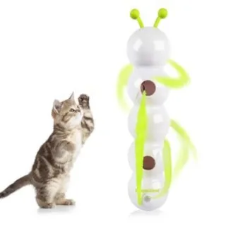 All for paws Interaktives Katzenspielzeug - Wack'A'Worm Post