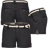Eight2Nine Bermudas Short Bermuda kurze Hose Sommer Chino Shorts stoff Hotpants mit Gürtel