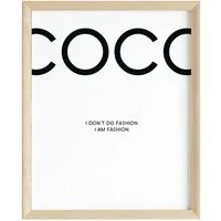 JUSTGOODMOOD Poster Premium ® Coco Chanel Poster · Fashion · ohne Rahmen, Poster in verschiedenen Größen, Poster, Wandbild