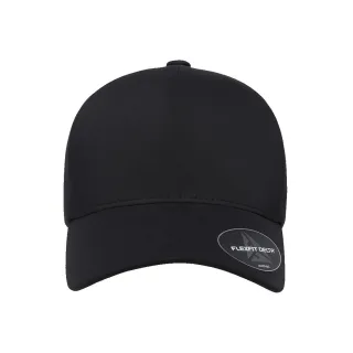Flexfit - "Delta" Baseball-Mütze anpassbar (Schwarz)