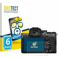 BROTECT Displayschutzfolie Schutzfolie für Sony Alpha 7 IV, 6 Stück, Displayschutz Schutz Folie Klar Transparent