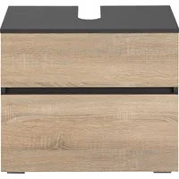Home affaire Waschbeckenunterschrank Wisla Siphonausschnitt, Push-to-open-Funktion, Breite 60cm, Höhe 55 cm