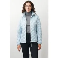 Barbara Lebek Steppjacke leichte Übergangsjacke oder Frühlingsjacke mit abnehmbarer Kapuze