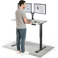 DESKSPACE Schreibtisch Pro Elektrisch höhenverstellbarer Schreibtisch - inklusive Tischplatte (Komplettset inkl. Tischplatte und Gestell), Ergonomischer Stehpult mit Memory Funktion & Kollisionsschutz