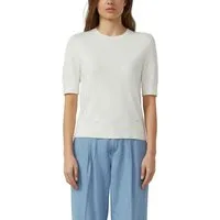 s.Oliver Strickpullover Halbarm-Strick mit Viskose