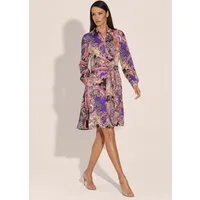MADELEINE Midikleid Schwungvolles Sommerkleid mit Unikat-Print