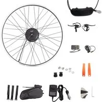 HILAND Laufrad 29 Zoll MTB E-Bike Komplett-Kit mit Daumengas & Bremshebel