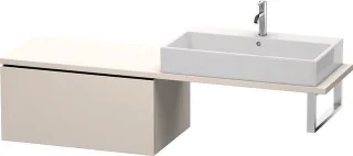 Duravit L-Cube Unterschrank für Konsole Taupe Supermatt 820x547x400 mm - LC583408383 LC583408383