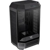 The Tower 300, Tower-Gehäuse schwarz, Tempered Glass