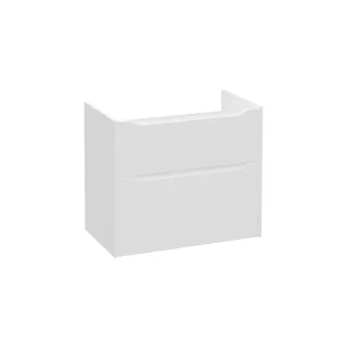 VitrA New Integra Square Waschtischunterschrank mit 2 Vollauszügen 76 x 45 x 65 cm Weiß Matt,80247 80247