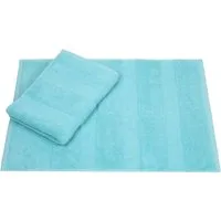 Betz Badematte 2er Set Badvorleger Deluxe Größe 50 x 68 cm, strapazierfähig, Baumwolle, rechteckig, unbeschichtet