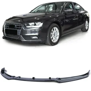 Frontspoiler Performance Spoiler Lippe Schwarz Glanz für Audi A4 B8 8K 11-15 Facelift