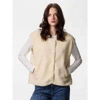 pieces Plüschweste PCKATTY TEDDY VEST NOOS BC Kunstfaser