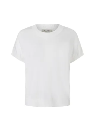 MAERZ Muenchen - Pullover Rundhals 1/2 Arm pure white