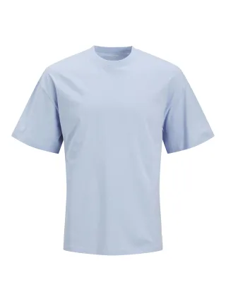 JACK&JONES - JJEBRADLEY TEE SS O-NECK NOOS Chambray Blue - Gr. - L
