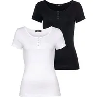 H.I.S T-Shirt (Set, 2-tlg) Kurzarm, unifarben, aus Baumwolle, im Set erhältlich