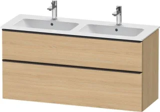 Duravit D-Neo Waschtischunterbau wandhängend Natur Eiche Matt 1280x462x625 mm - DE43650BD300000 DE43650BD300000
