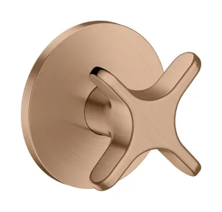 Hansgrohe Absperrventil Unterputz AXOR One mit Kreuzgriff brushed red gold, 48771310 48771310