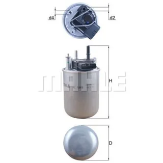 Mahle Kraftstofffilter Nissan Juke Pulsar 1,5