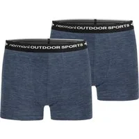 normani Retro Boxer 2er Pack Herren Merino Boxershorts Unterhose Sportunterhose Funktionsunterwäsche aus 100% Merinowolle