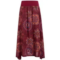 Vishes Maxirock Langer Damen Sommer-Rock Sommerröcke Bunt mit Mandalas bedruckt Retro, Festival, Boho Style