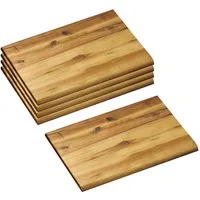 Kesper Frühstücksbrett 5 Stück Schneidebrett, Akazienholz - 32 x 21cm, Holz, (5-St)
