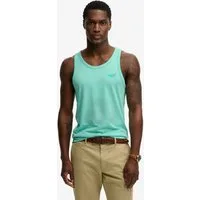 Superdry Tanktop ESSENTIAL LOGO VEST UB mit Markenlabel, aus Baumwolle und Single Jersey, Slim Fit, ärmellos