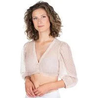 MarJo Dirndlbluse Dirndlbluse - AHORNTAL - taupe