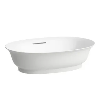 LAUFEN The new classic Waschtisch-Schale H8128530001091 55x38cm, ohne Hahnloch, mit Überlauf, weiß