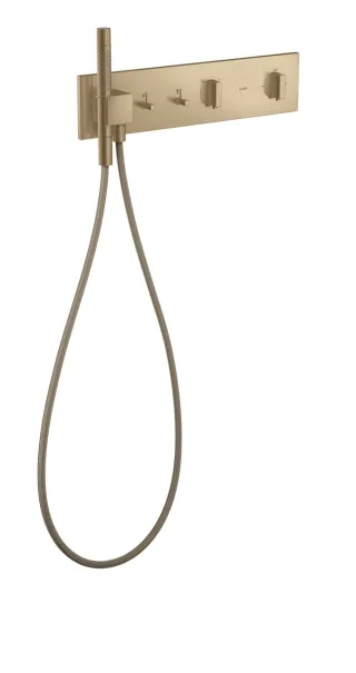 Hansgrohe Thermostatmodul 470/110 Axor ShowerComposition 2 Verbraucher, brushed bronze, 12571140 12571140
