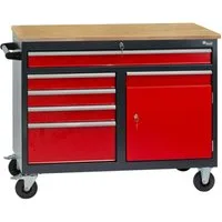DEMA Werkzeugwagen Werktisch, 5 Schubladen