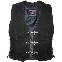 MDM Lederweste Nubuk Herren Biker Lederweste Biker