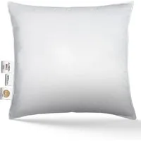 BEFA NATUR Federkopfkissen FETTES KISSEN – Premium Federkissen 80 x 80 extra fest und dick 3000 g, Füllung: 100% neue Entenfedern, Seitenschläfer, Rückenschläfer, Bauchschläfer, Spar-Set, 1 oder 2 tlg., Kopfkissen 80 x 80 extra fest mit 100 % Entenfe