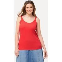 Ulla Popken Longtop Ripptop Slim V-Ausschnitt ärmellos schmale Träger