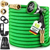 TRESKO Gartenschlauch Premium Gartenschlauch Flexibler Wasserschlauch 3-fach Latex, dehnbarer Flexi Schlauch Wasserschlauch