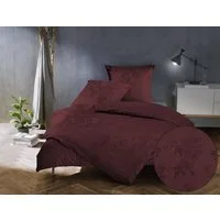 BETTWAESCHE-MIT-STIL Bettwäsche Mako Satin Jacquard Damast Bettwäsche Zoé Rose, Mako-Satin, 3 teilig