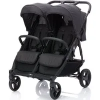 Fillikid Zwillingswagen Duo, schwarz melange